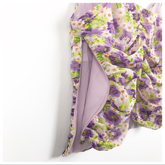 NWT Zara Bloggers Favorite Floral Ruched Spaghetti Strap Tank Top Size Small - Picture 9 of 16